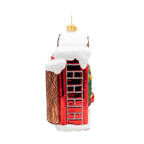 A New Day for Scrooge Glass Ornament, 5"