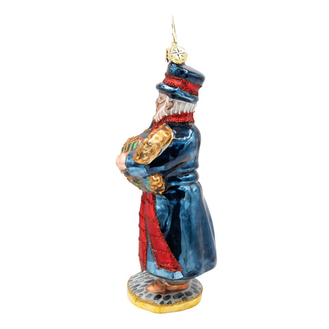 A Turkey for Tiny Tim Glass Ornament, 5.5"