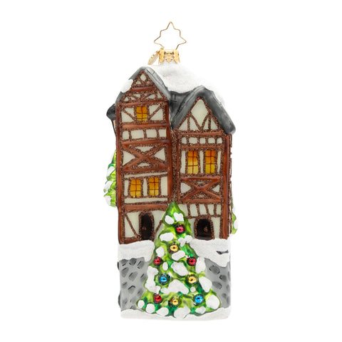 Scrooge’s Second Chance Glass Ornament, 6.5"