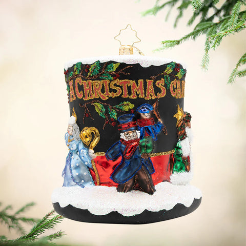 A Timeless Christmas Tale Glass Ornament, 5.25"