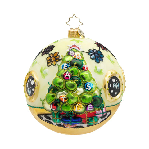 A Very Beatles Christmas Glass Ornament, 5"
