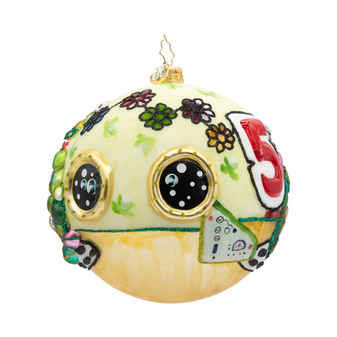 A Very Beatles Christmas Glass Ornament, 5"