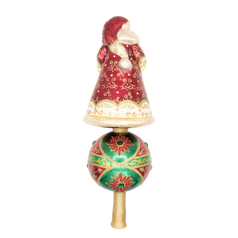 Crown Of Christmas Santa Finial, 14"