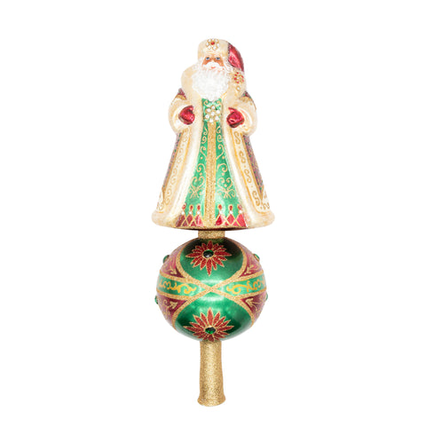 Crown Of Christmas Santa Finial, 14"