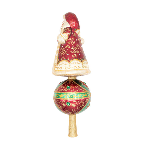 Crown Of Christmas Santa Finial, 14"
