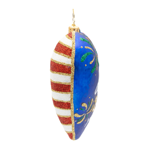 Heart of Independence – 250 Years Glass Ornament, 4.25"