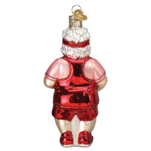 Pickleball Mrs. Claus Ornament