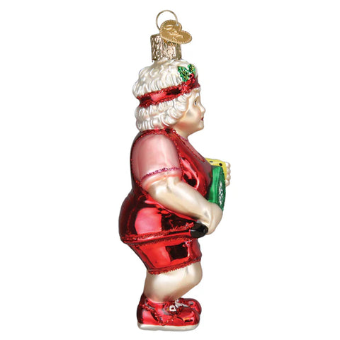 Pickleball Mrs. Claus Ornament