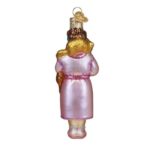 Cat Lady Ornament, 5"