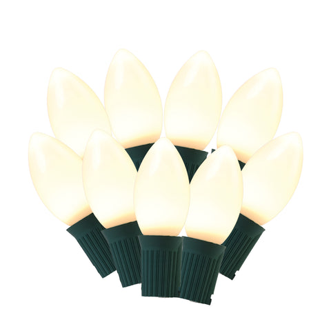 Classic LED Fit Ceramic White Light Set - 12" Spacing (C9, 25L)