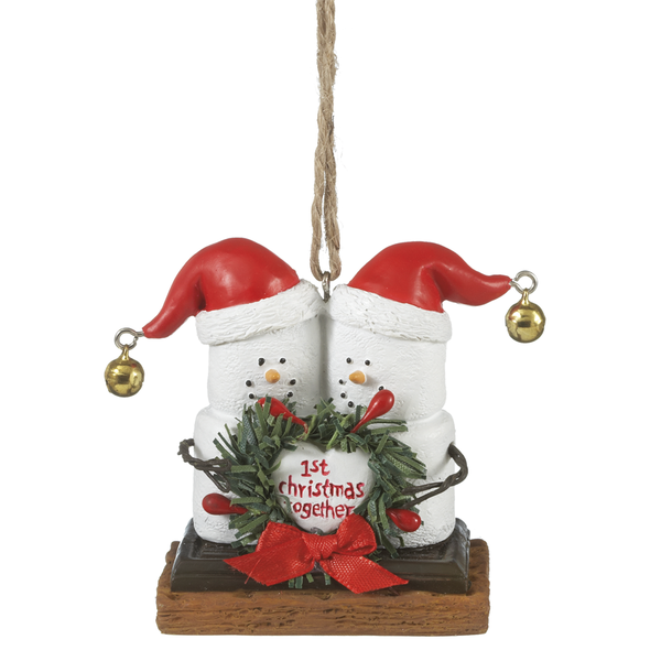 2.5"H S'mores "1st Christmas Together" Ornament