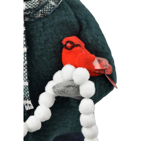 Boy w/ Cardinals Caroler Figurine, 10"