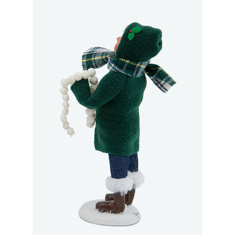 Boy w/ Cardinals Caroler Figurine, 10"