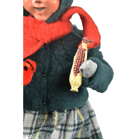 Girl w/ Cardinals Caroler Figurine, 10"