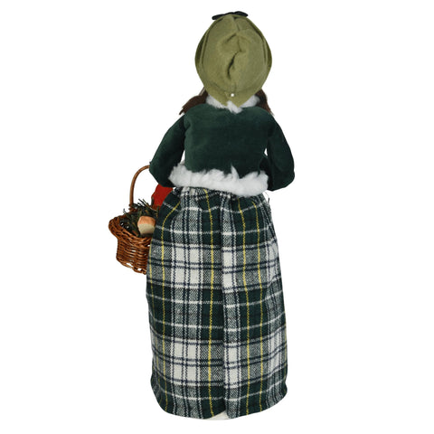 Woman w/ Cardinals Caroler Figurine, 13"