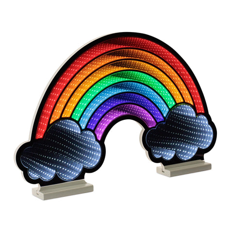 Num Infinity Light Plastic Rainbow Infinity Light, Acrylic, W/ UL Plug, 24