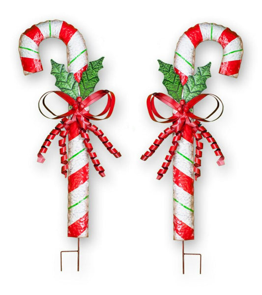 40″ Metal Candy Cane Stakes