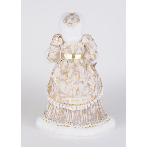 Lady Gold Mrs. Santa Figurine, 19"