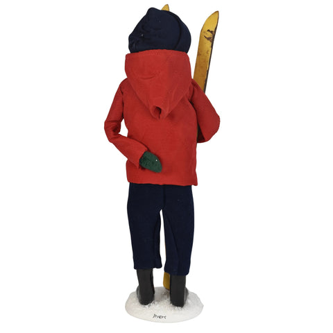 Skiing Man Caroler Figurine, 13"