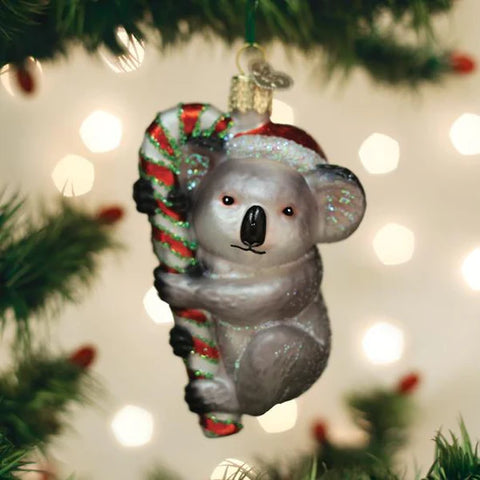 Christmas Koala Ornament, 4"