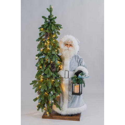 Father Christmas Large Figurine - Winter Blues Opa, 36"