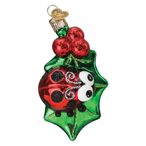 Holly Ladybug Ornament