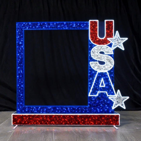 Photo Opp Frame USA Frame Display (Photo Opp) – Christmas In America