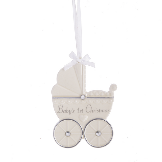 2.75" "Baby's 1st Christmas" Ornament