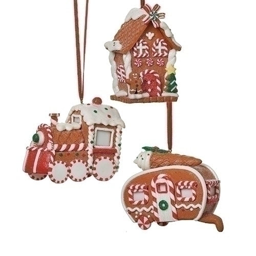 4" Assorted Gingerbread Ornaments