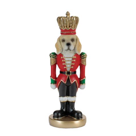 Resin Dog Soldier Nutcracker Figurine, 9" (3 styles - sold individually)