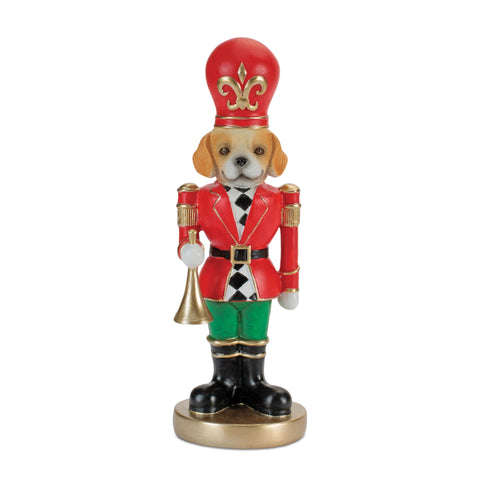 Resin Dog Soldier Nutcracker Figurine, 9" (3 styles - sold individually)