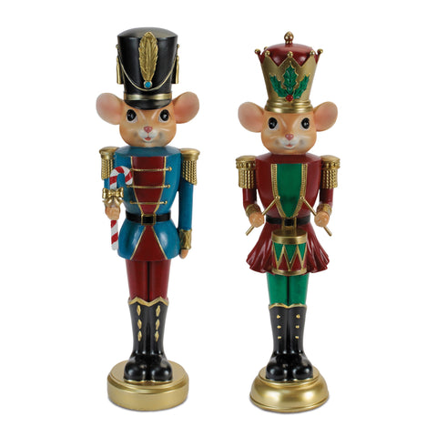 Resin Mouse Soldier Figurine, 14" (2 styles - sold individually)