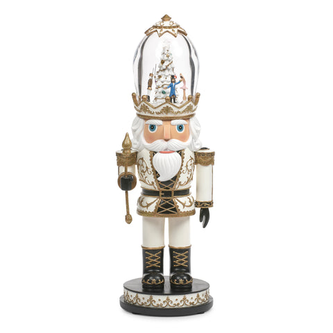 Lighted Musical Nutcracker W/ Rotation, 16"