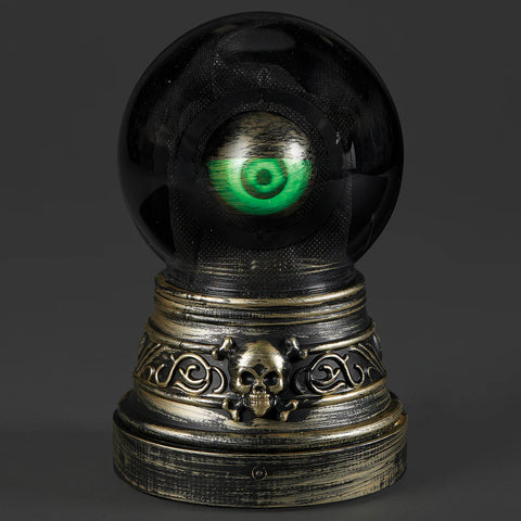 Lighted Animated Eye Waterglobe with Spooky Sounds, 7.5"