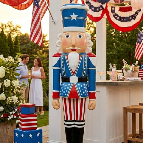 Large Fiberglass American Christmas Nutcracker Figure, 4ft to 12ft