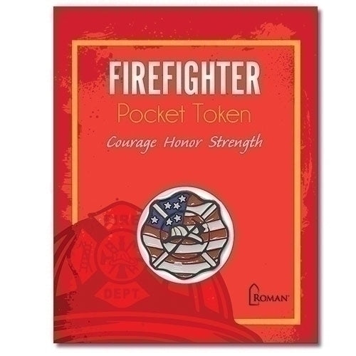 1"H Firefighter Token on Card