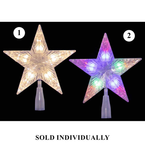 Crystal Star Tree Topper, 10″ (2 styles - sold individually)