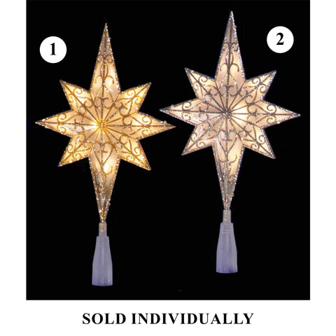 Bethlehem Star Tree Topper, 11″ (2 styles - sold individually)