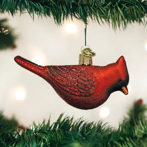 Northern Cardinal Ornament, 2"