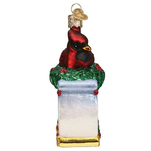 Memorial Cardinal Ornament, 4.25"