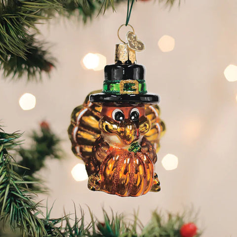 Pilgrim Turkey Ornament, 3.25"