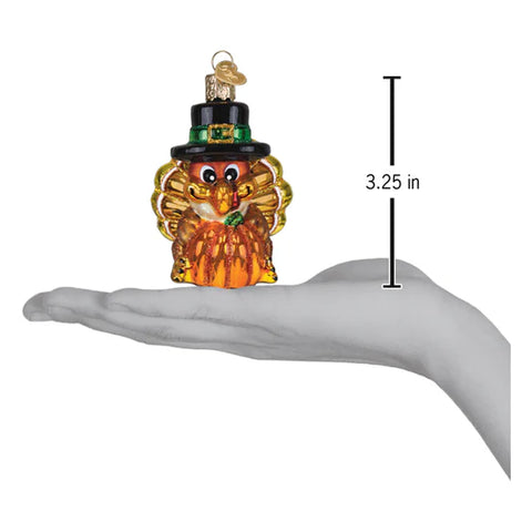 Pilgrim Turkey Ornament, 3.25"