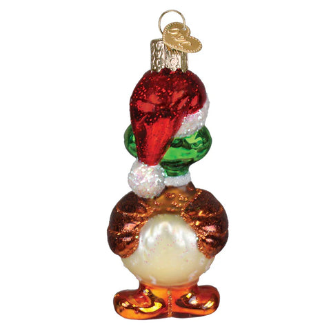 Silly Santa Duck Ornament, 3.75"