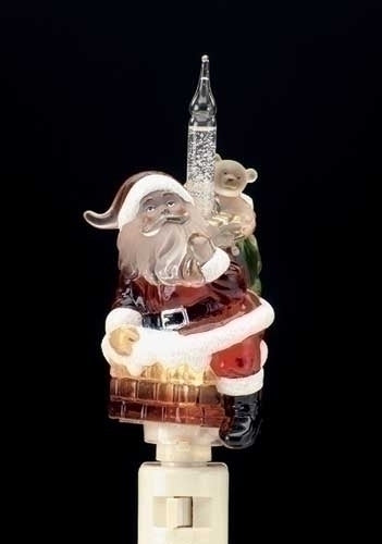 7" Santa Chimney Bubble Night Light