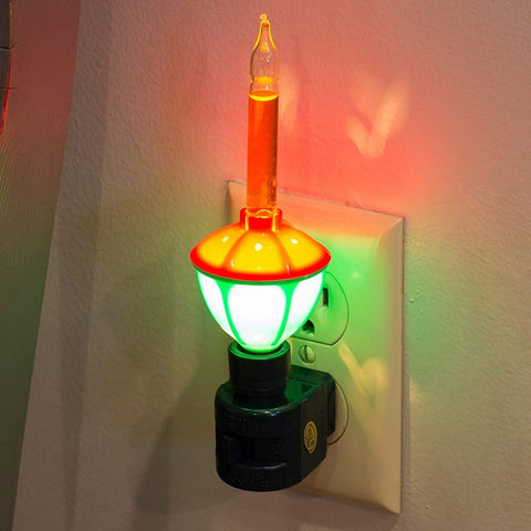 Classic Christmas Bubble Night Light, 6.75"