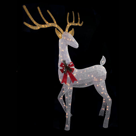 66″ Lighted White Buck