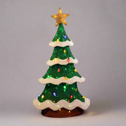 48″ Lighted Random Twinkling Christmas Tree