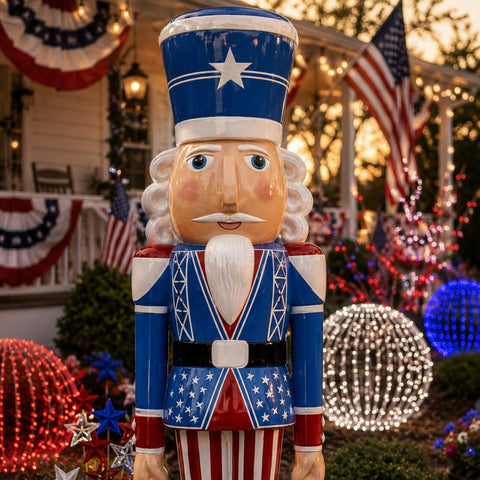 Large Fiberglass American Christmas Nutcracker Figure, 4ft to 12ft