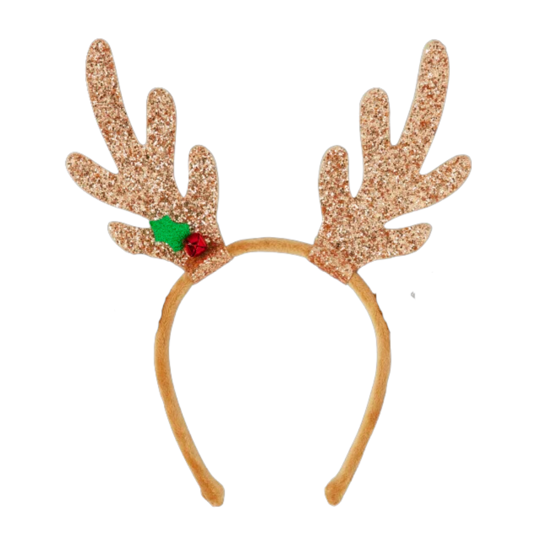 Sequined Antlers Light-Up Holiday Headband