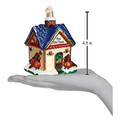 Our New Home Glass Ornament, 4.5"